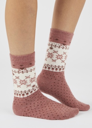 Damart Pack of 2 Thermolactyl Snowflake Socks